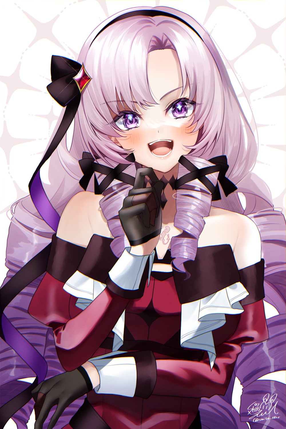 dress, hyakumantenbara_salome, nijisanji, shito_yui, tattoo