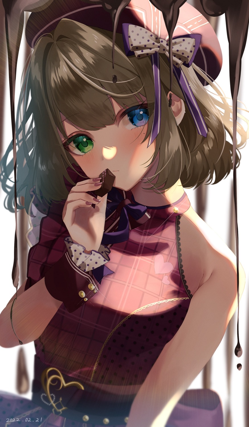 heterochromia, shito_yui, takagaki_kaede, the_idolm@ster, the_idolm@ster_cinderella_girls, valentine