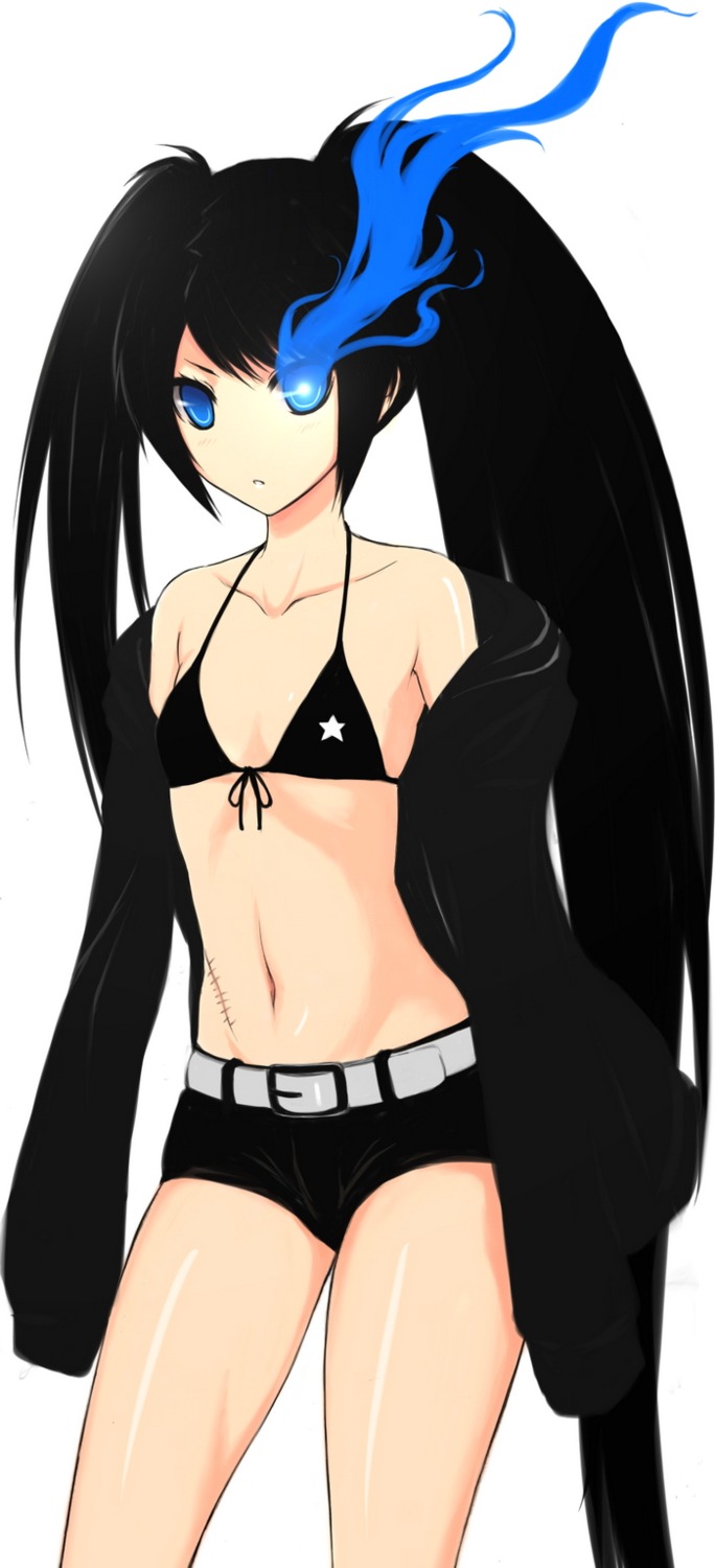 bikini_top, black_rock_shooter, black_rock_shooter_(character), chikage36, swimsuits, vocaloid