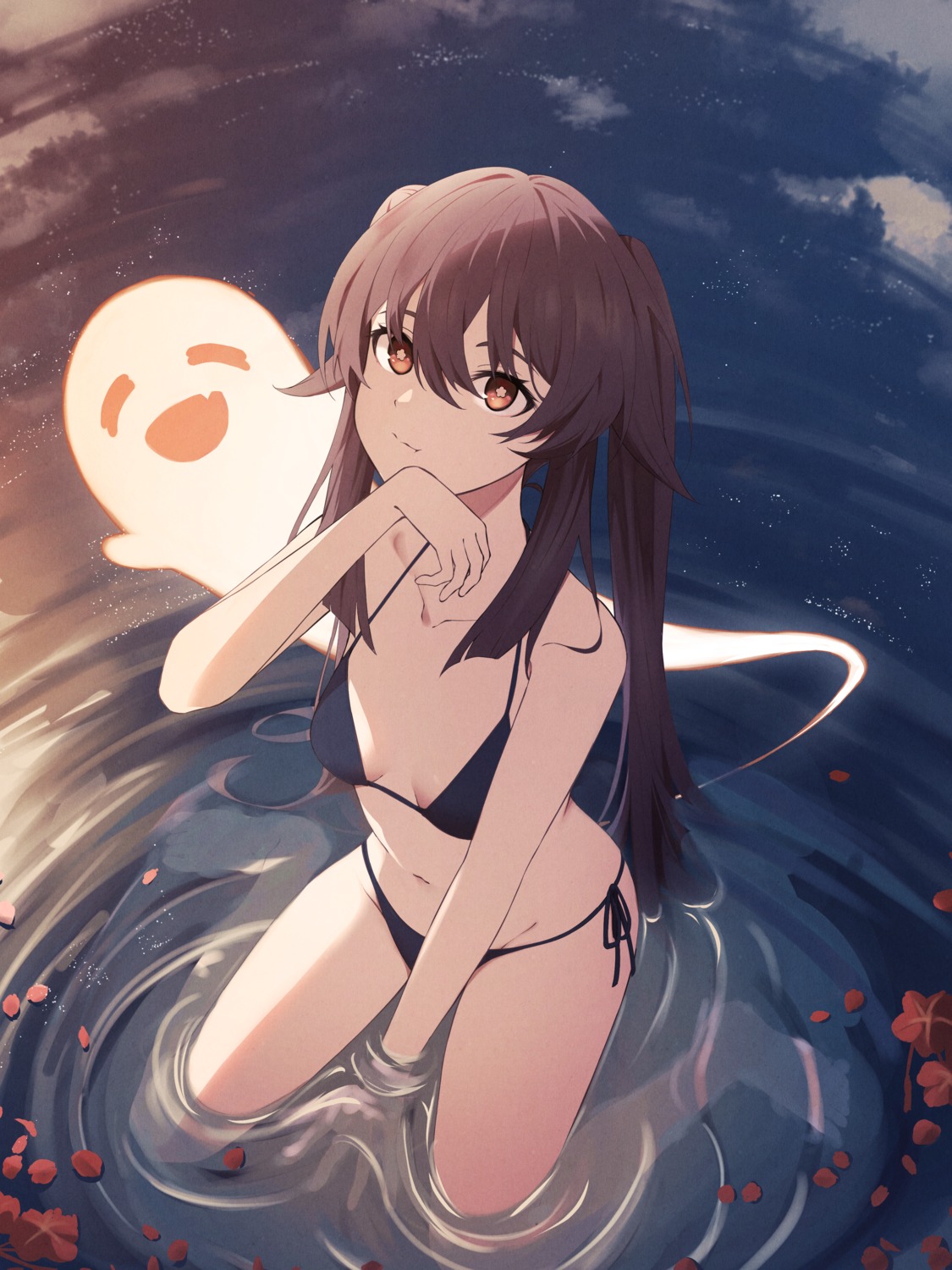 bikini, bis_chu_it, genshin_impact, hu_tao, swimsuits, wet