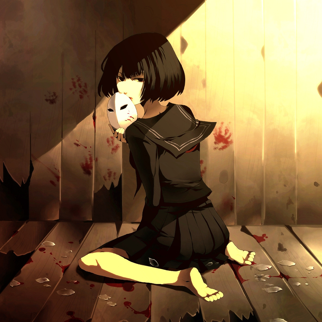 blood, seifuku, suna_iroha
