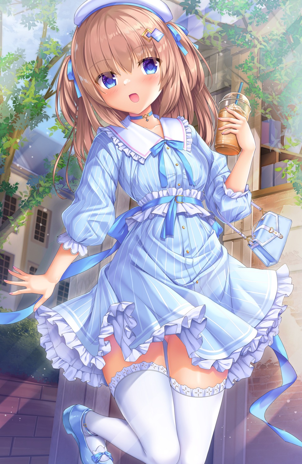 dress, thighhighs, umitonakai