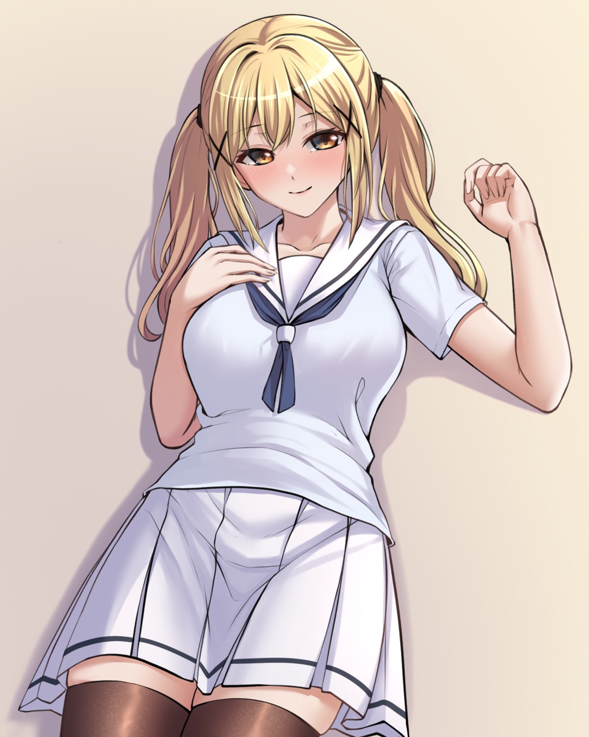 bang_dream!, ichigaya_arisa, ptal, seifuku, thighhighs