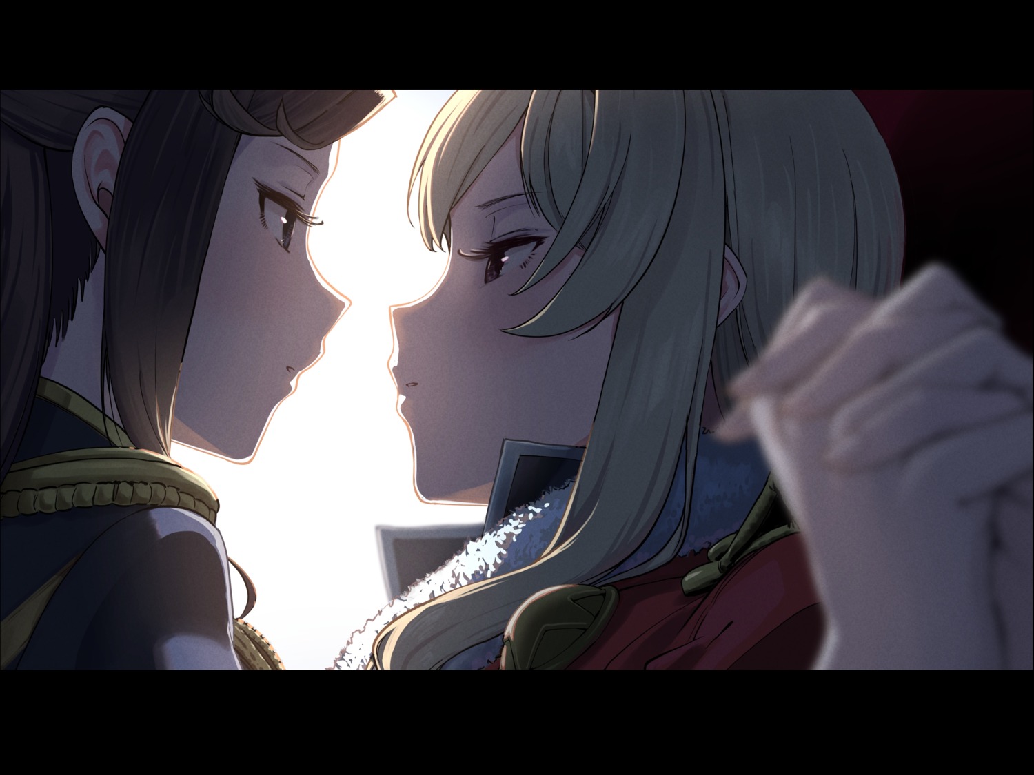 hasisisissy, saijou_claudine, shoujo_kageki_revue_starlight, shoujo_kageki_revue_starlight_-re_live-, tendou_maya, uniform, yuri
