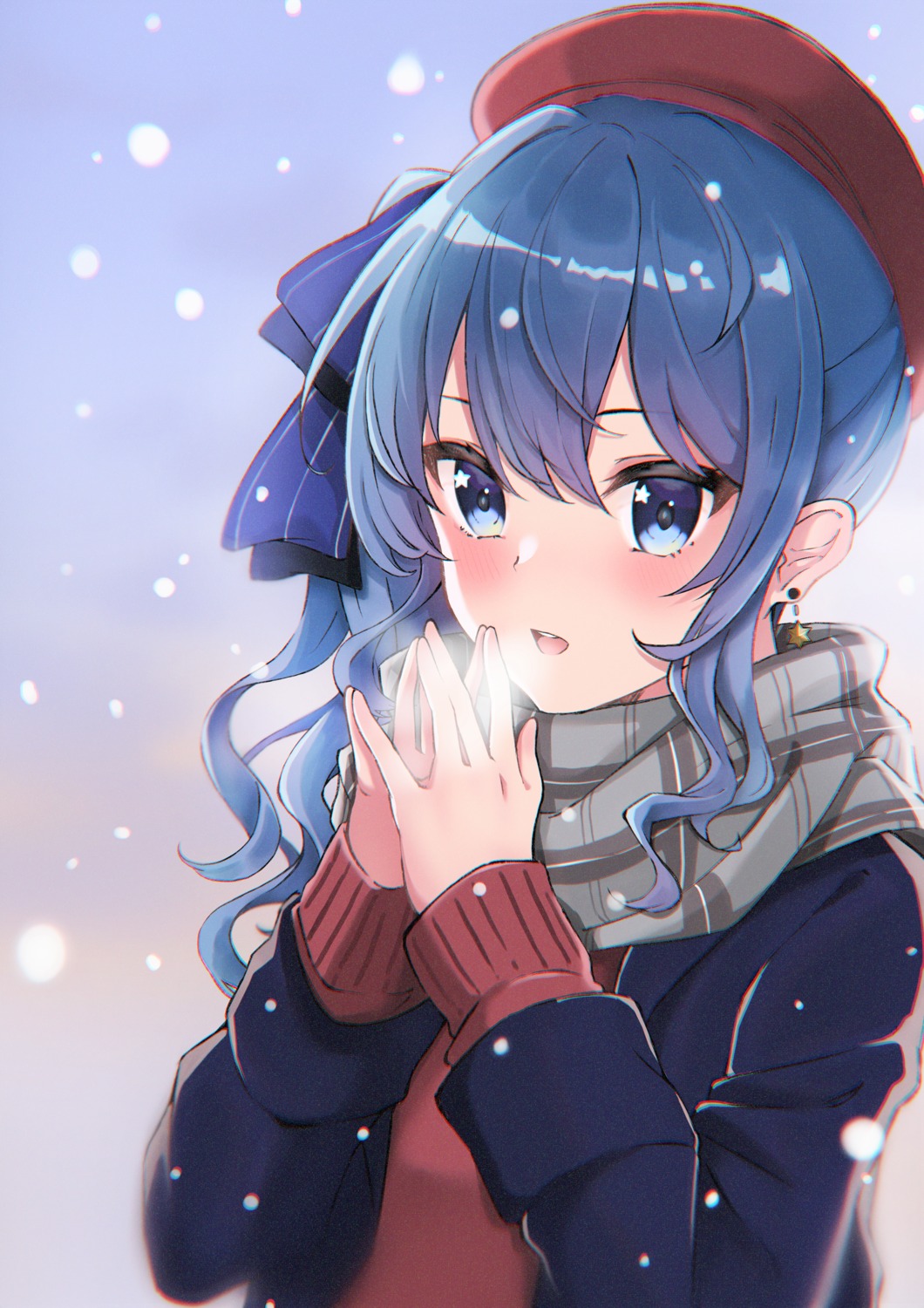 hololive, hoshimachi_suisei, sweater, tilu