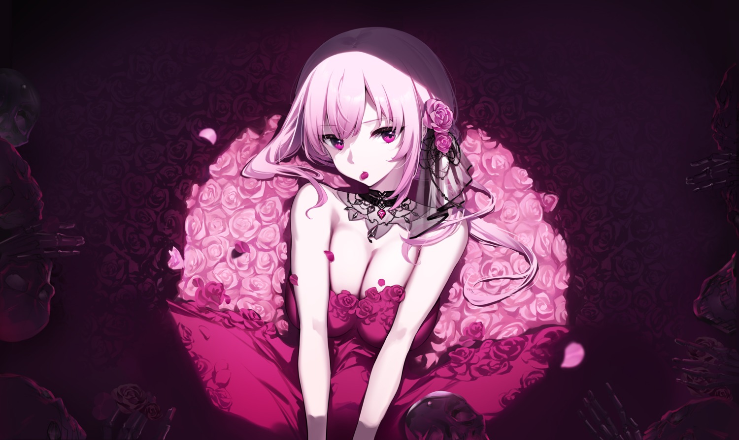 dress, hololive, hololive_english, mori_calliope, no_bra, yaguo