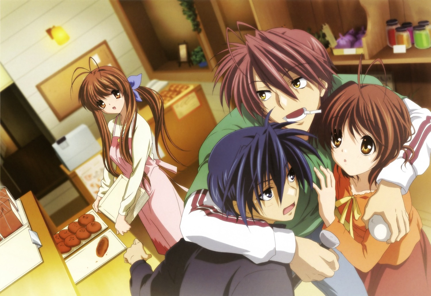 clannad, clannad_after_story, furukawa_akio, furukawa_nagisa, furukawa_sanae, ikeda_kazumi, okazaki_tomoya