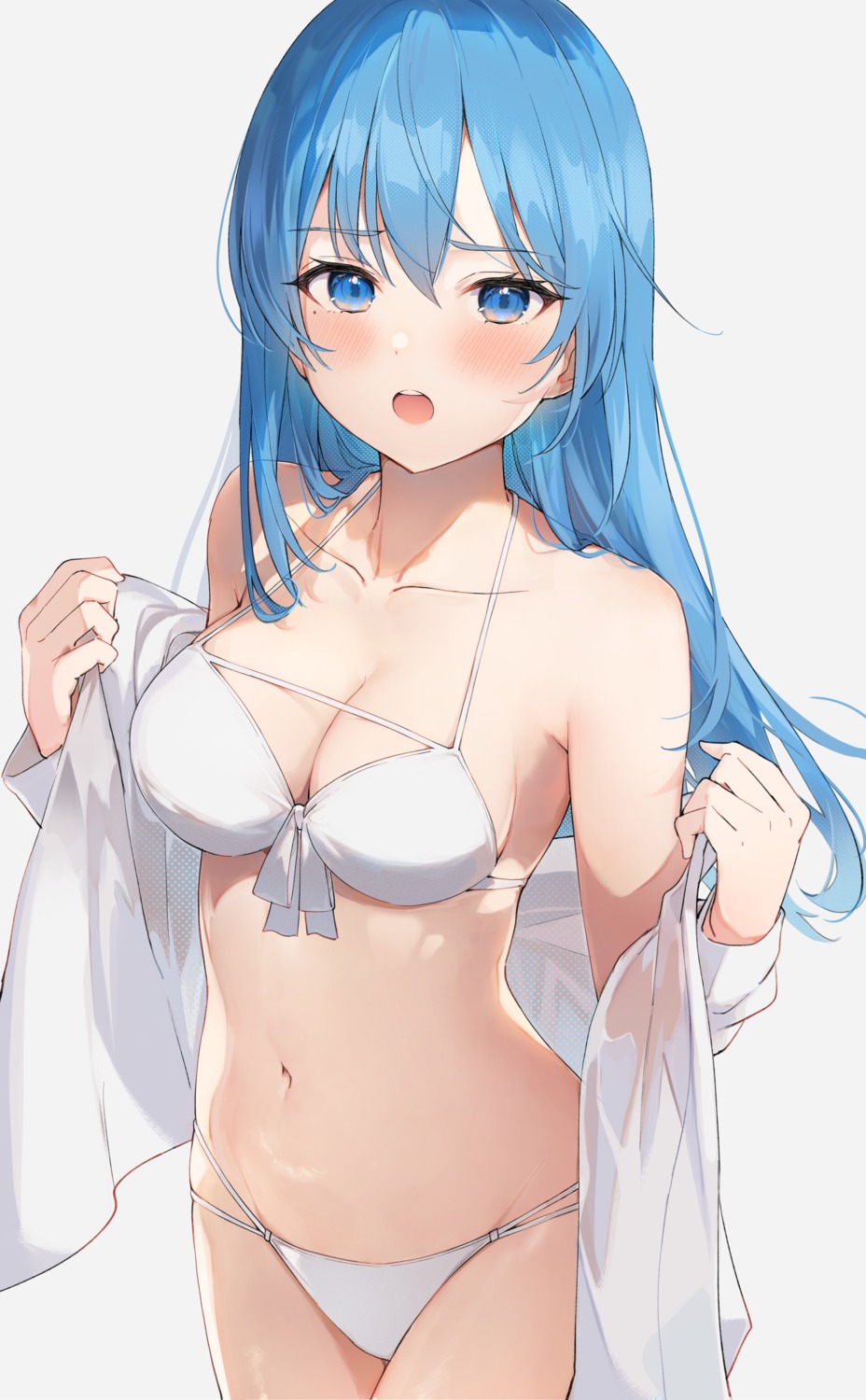 auui, bikini, open_shirt, see_through, swimsuits, undressing