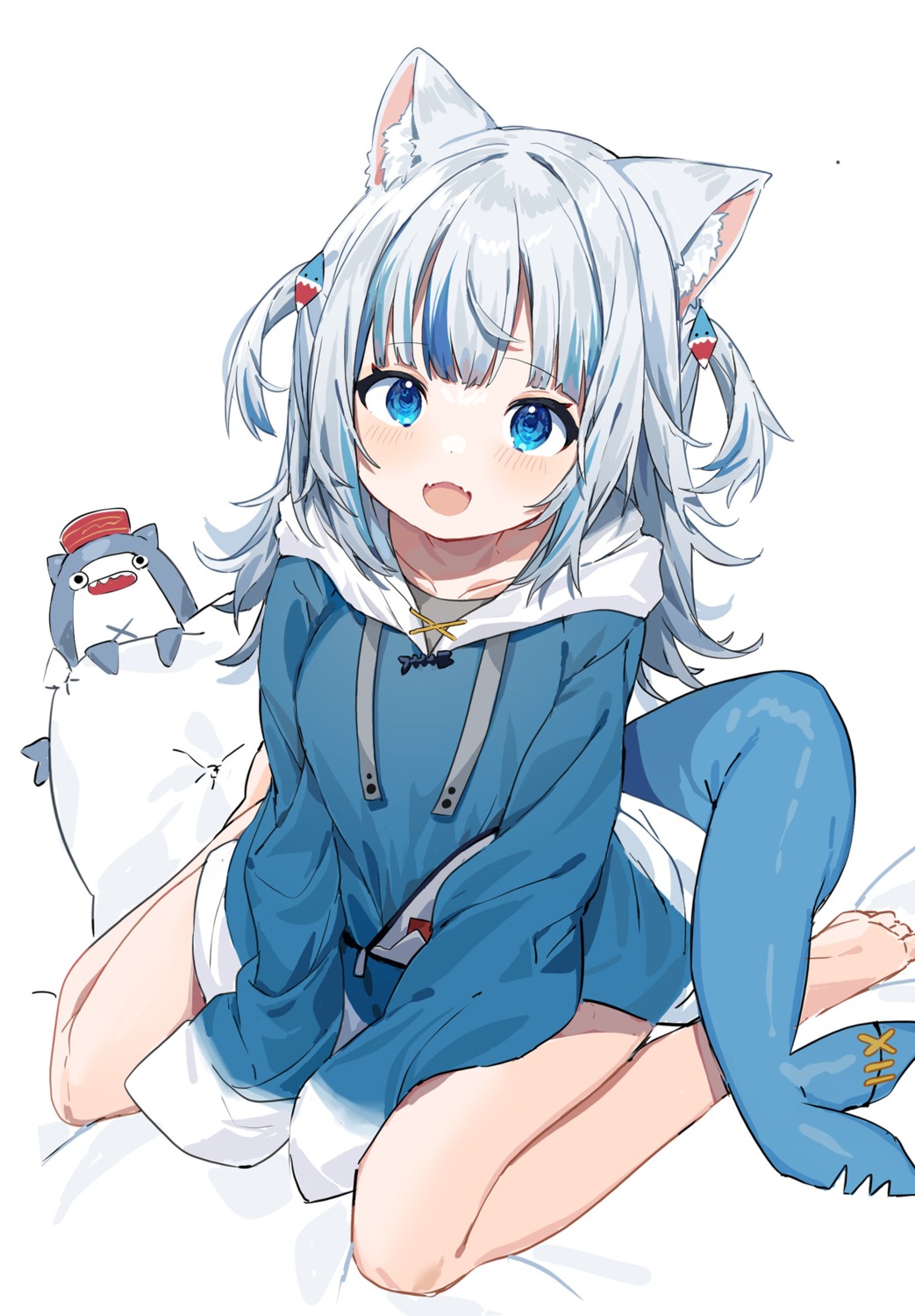 animal_ears, gawr_gura, hololive, hololive_english, inu_(puputizy), nekomimi, tail