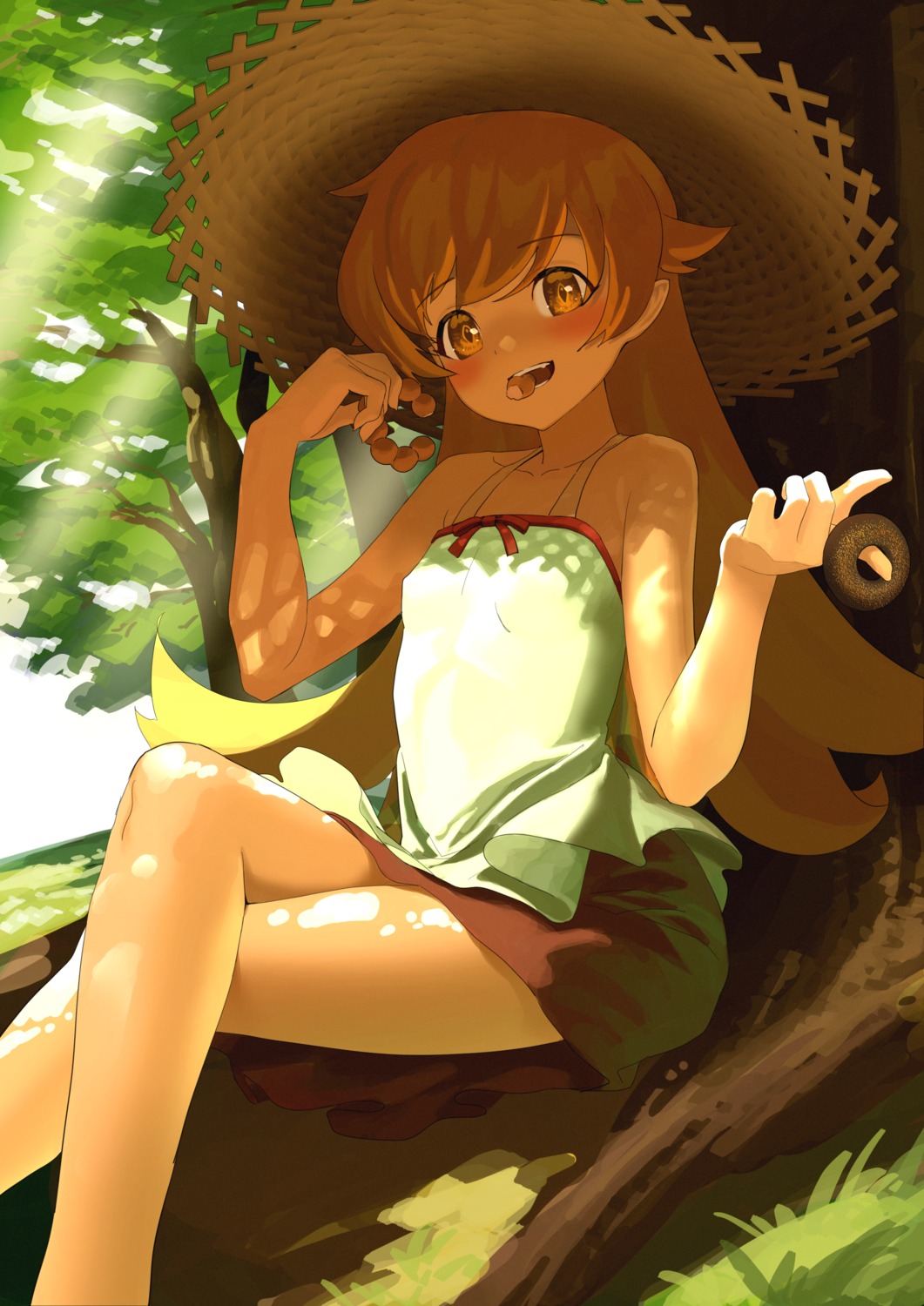monogatari_(series), oshino_shinobu, pointy_ears, zyaki