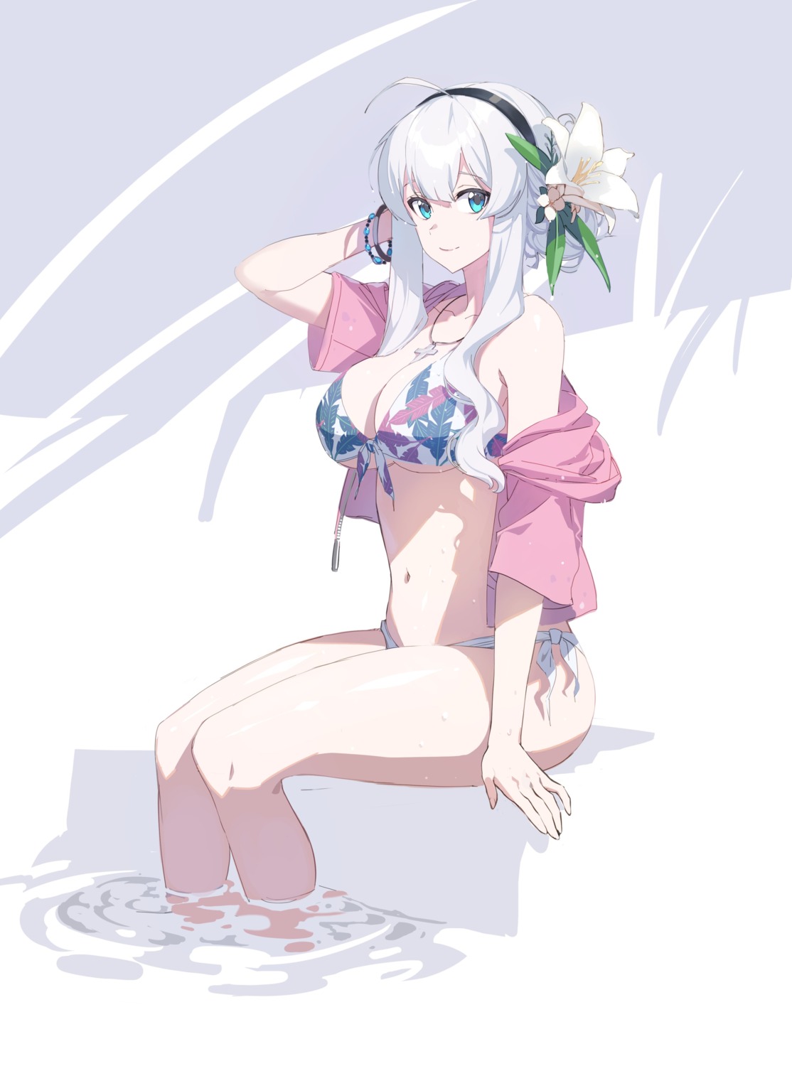 bikini, controlline3, counter:side, open_shirt, swimsuits, wet