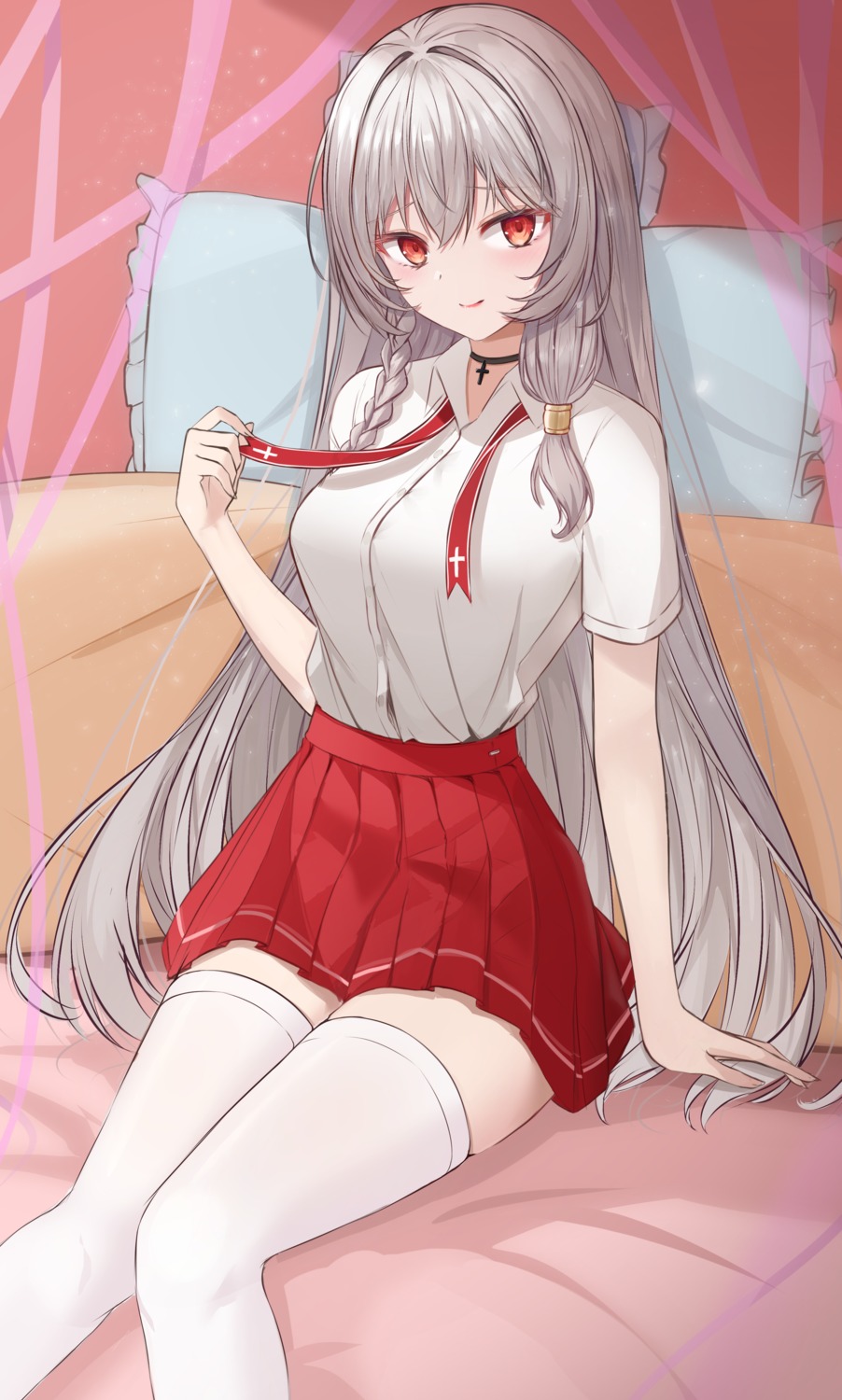 costone, seifuku, thighhighs