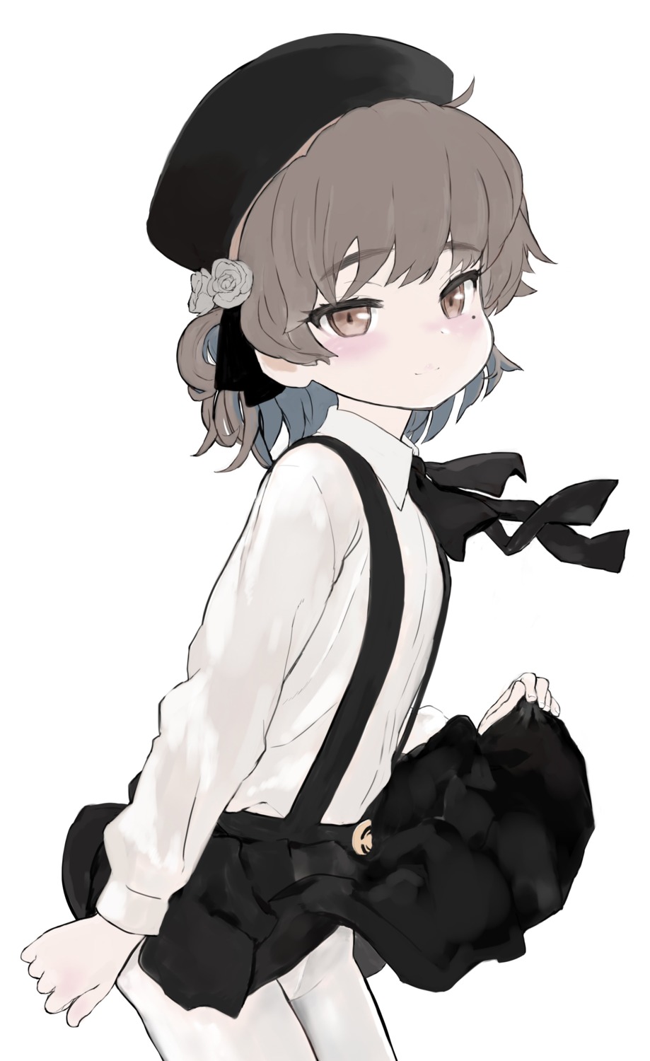 hatoba_tsugu, hatoba_tsugu_(character), pantyhose, sasahara_yuuki, skirt_lift
