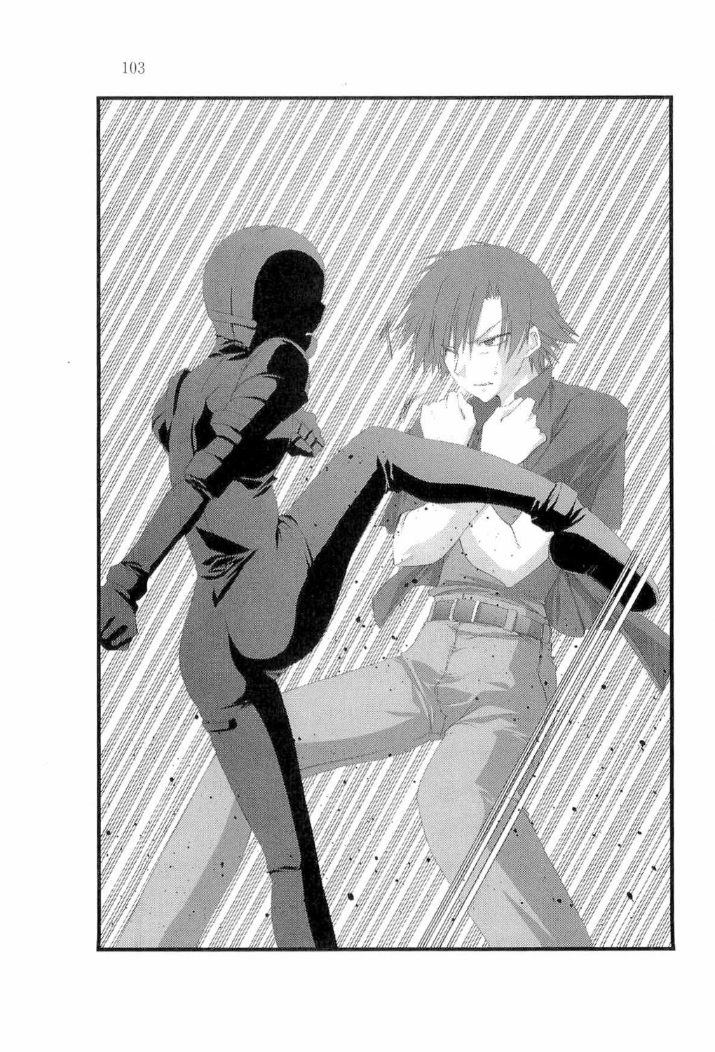 goshuushou-sama_ninomiya-kun, kirishima_shinobu, monochrome, ninomiya_shungo