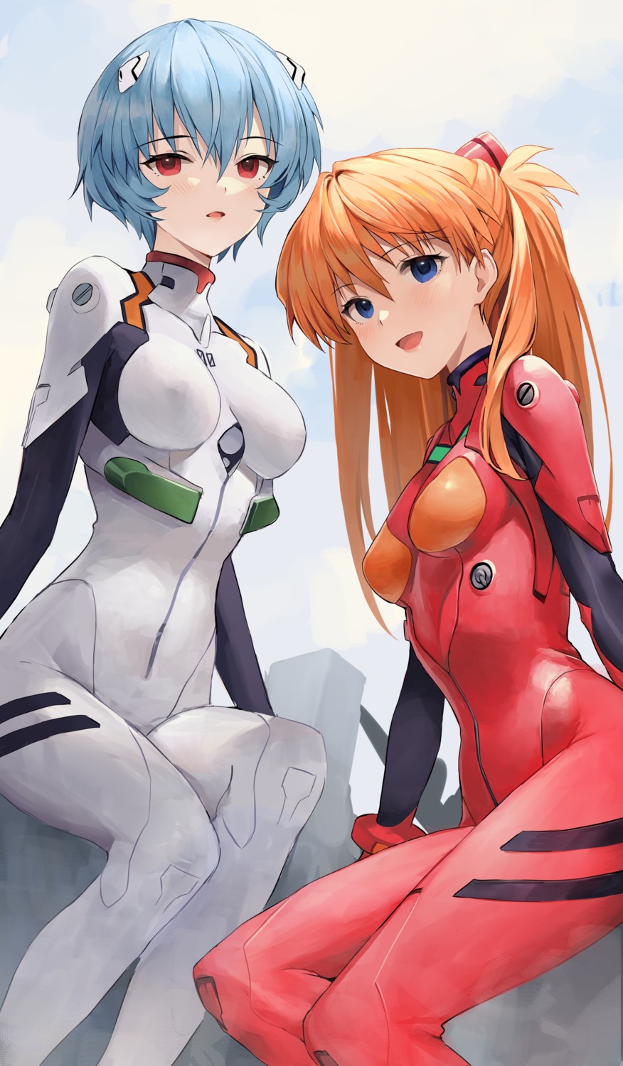 ayanami_rei, bodysuit, kirarin369, neon_genesis_evangelion, souryuu_asuka_langley
