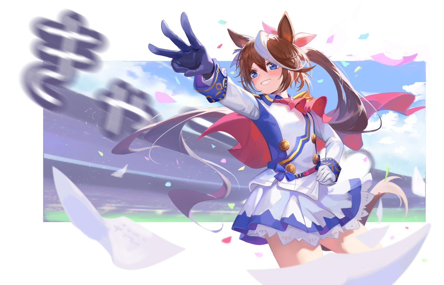a_shui, animal_ears, tail, tokai_teio_(umamusume), uma_musume_pretty_derby, uniform