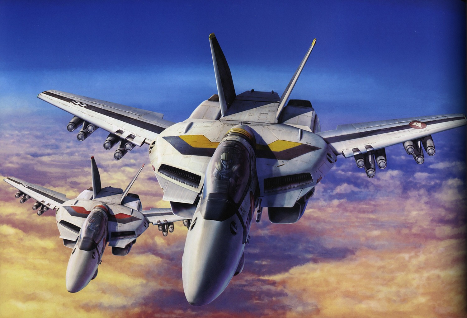 binding_discoloration, macross, mecha, tenjin_hidetaka