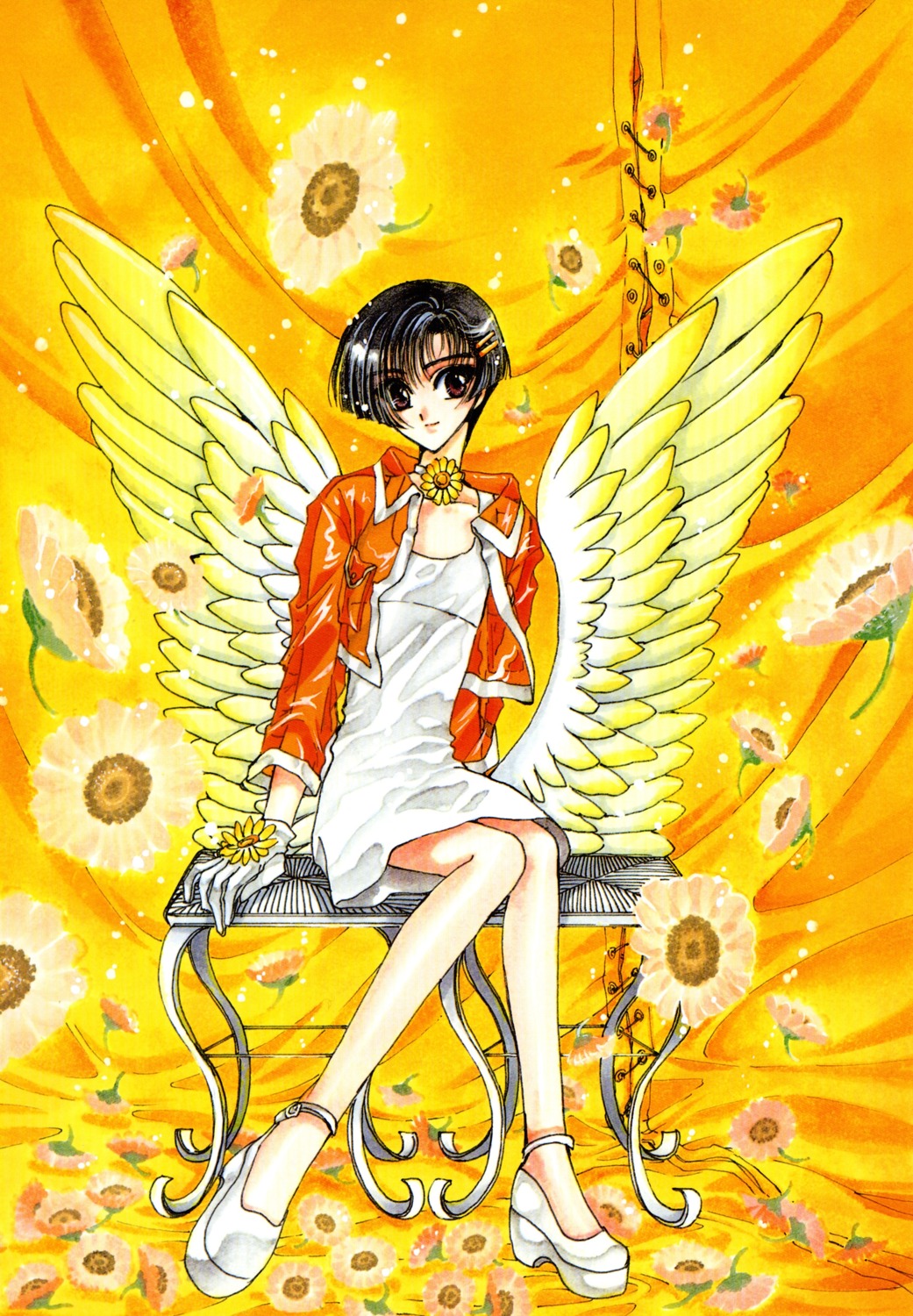 clamp, nekoi_yuzuriha, wings, x