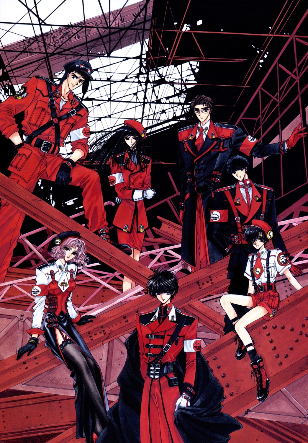 aoki_seiichirou, arisugawa_sorata, clamp, kasumi_karen, kishuu_arashi, nekoi_yuzuriha, shirou_kamui, sumeragi_subaru