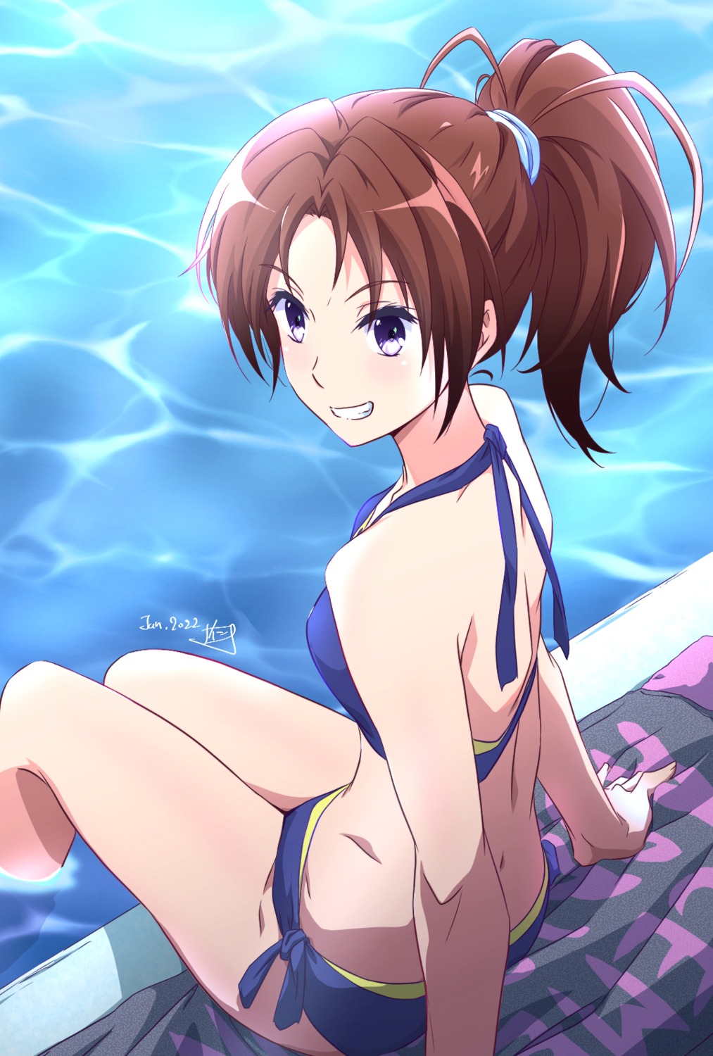 bikini, hibike!_euphonium, nakagawa_natsuki, nii_manabu, swimsuits, wet