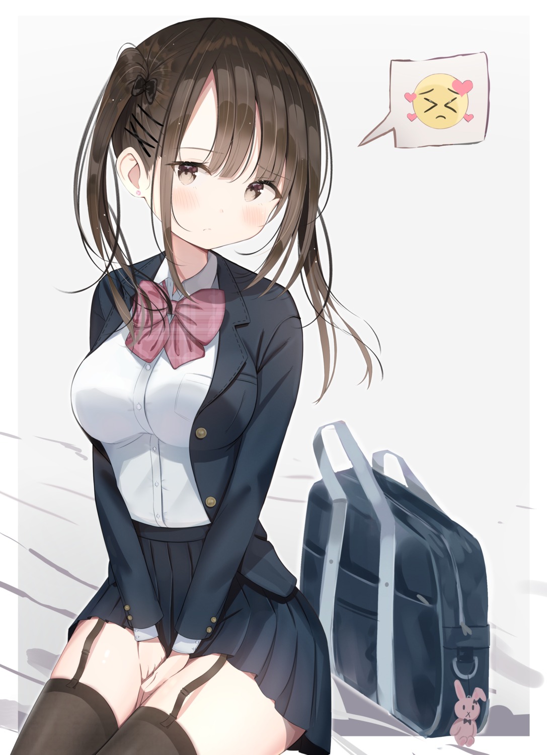 sakura_yuu_(hzjy8485), seifuku, stockings, thighhighs
