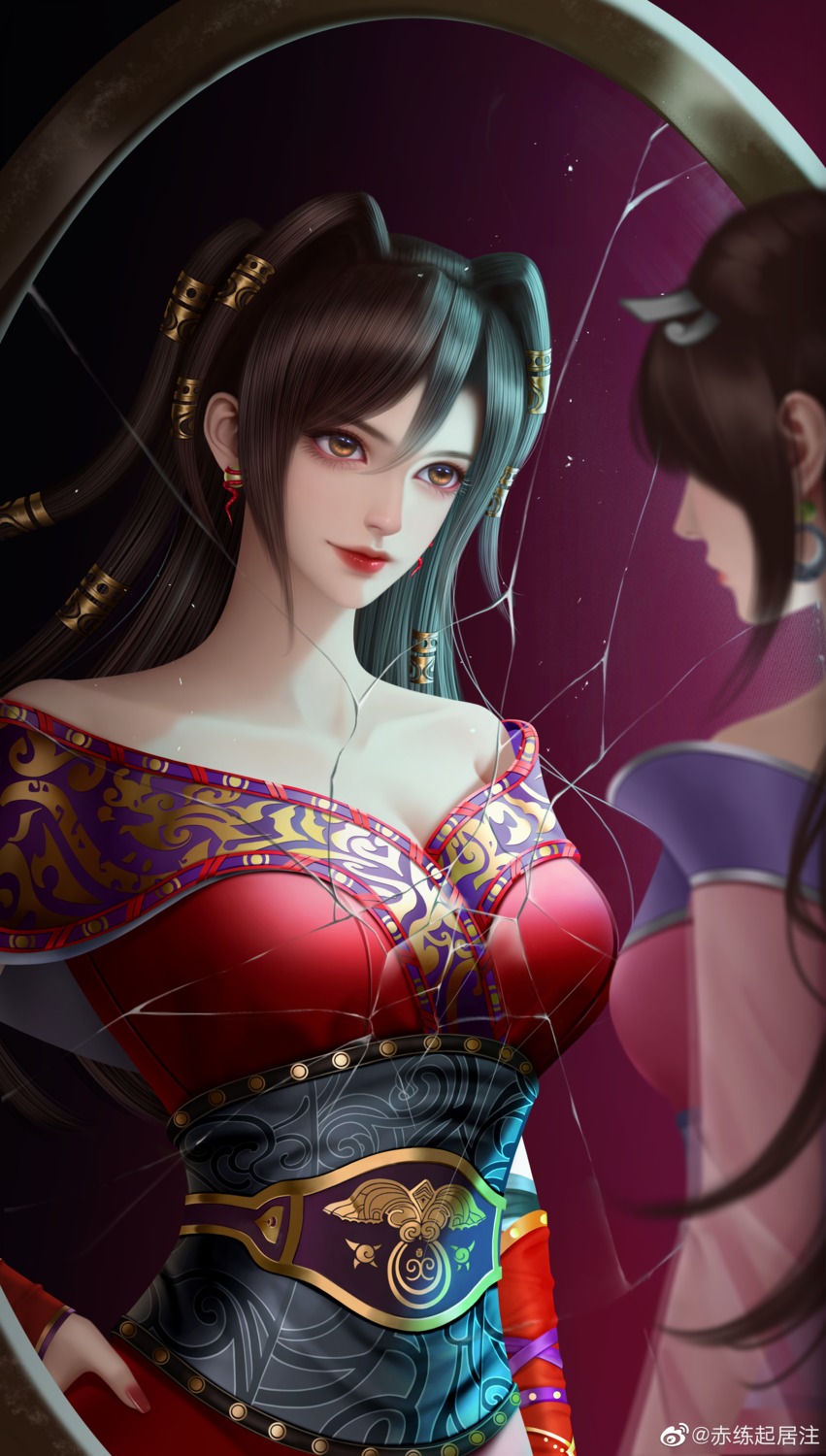asian_clothes, chi_lian, hei_yu_xing_cheng, hong_lian, nine_songs_of_the_moving_heavens, no_bra, the_legend_of_qin