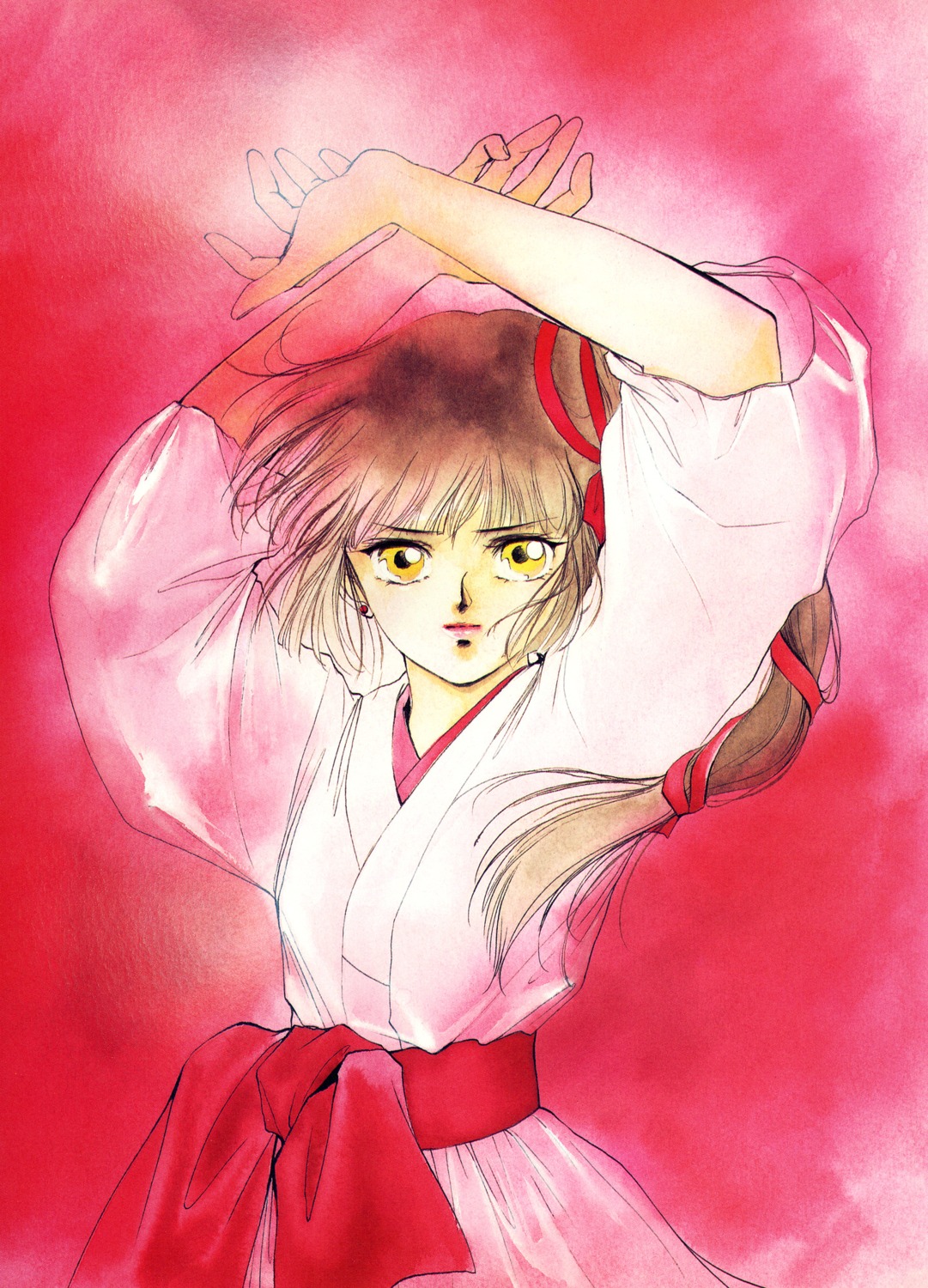 kakinouchi_narumi, miyu, vampire_princess_miyu, watercolor