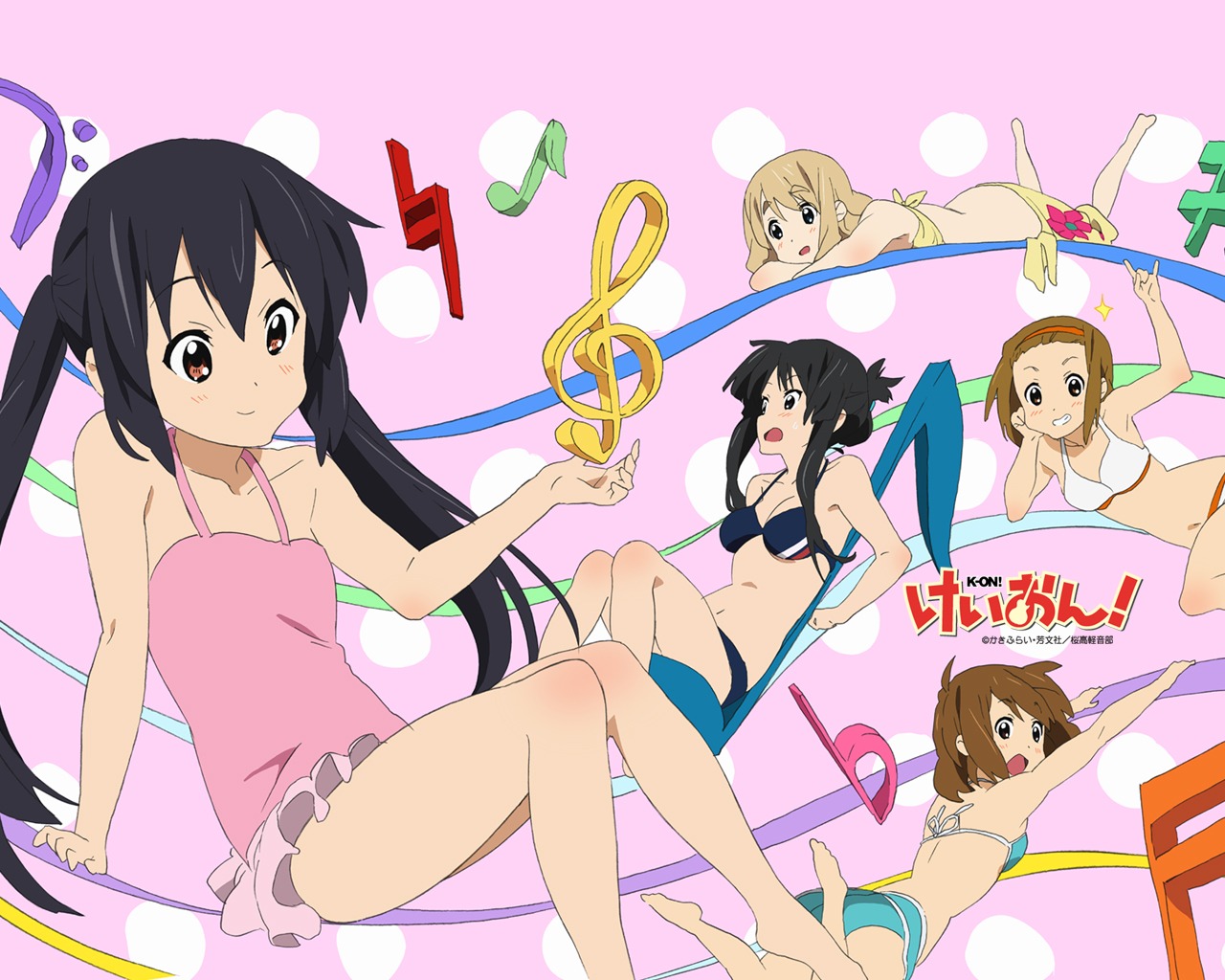 akiyama_mio, bikini, hirasawa_yui, ishidate_taichi, k-on!, kotobuki_tsumugi, nakano_azusa, swimsuits