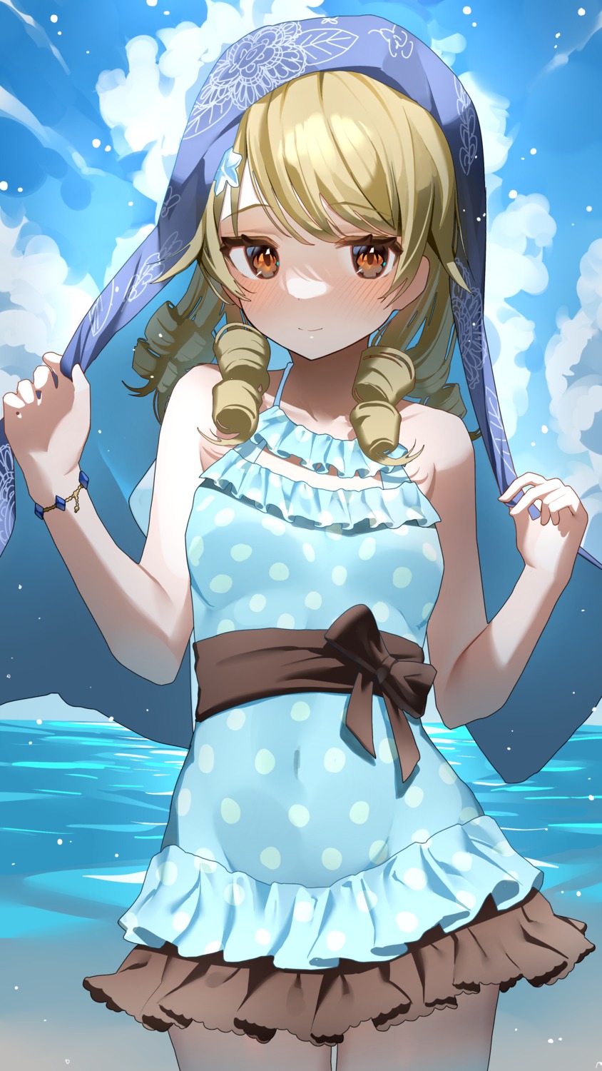 morikubo_nono, ningen_mame, swimsuits, the_idolm@ster, the_idolm@ster_cinderella_girls