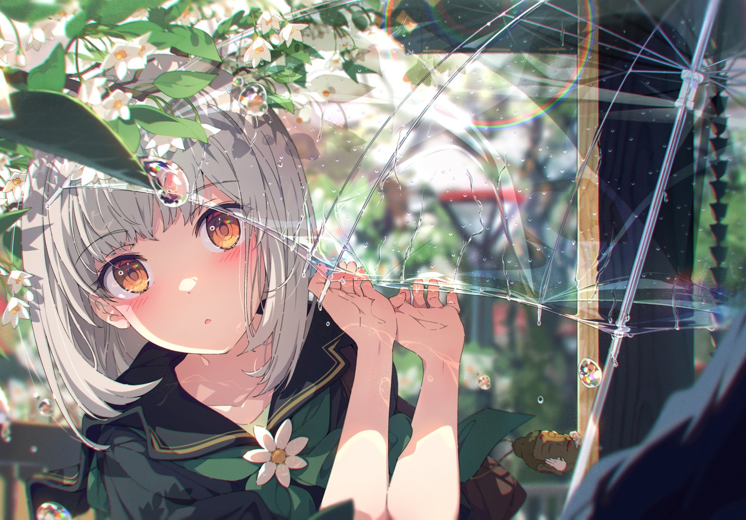 landscape, ogipote, seifuku, umbrella