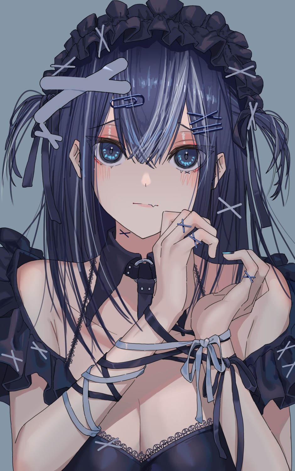 arisaki_(cnxy7525), bondage, cleavage, gothic_lolita, lolita_fashion