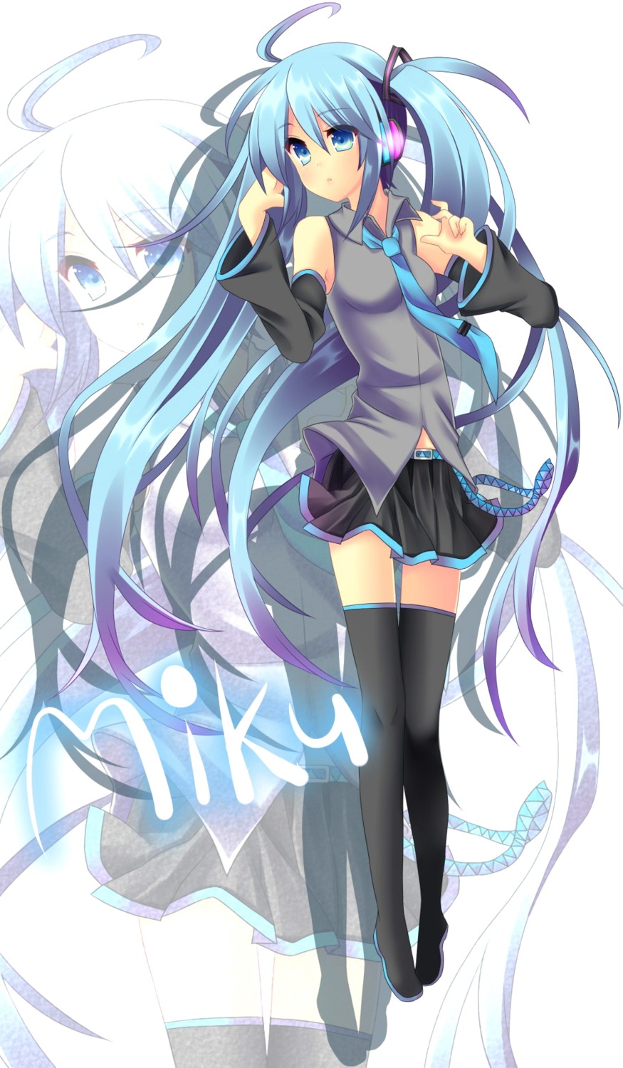 chinami, hatsune_miku, thighhighs, vocaloid