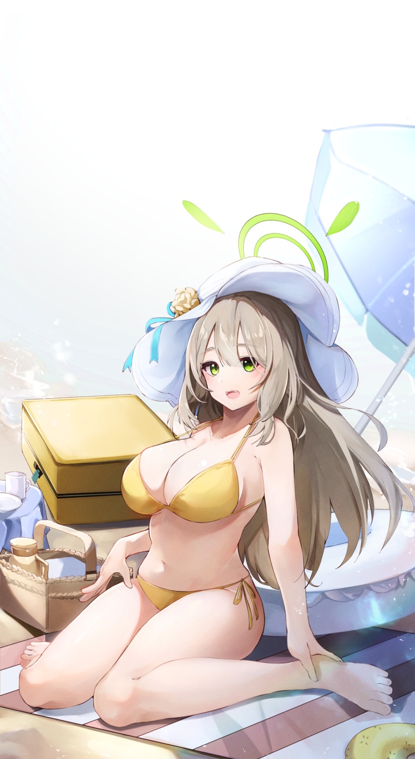 artist_revision, bikini, blue_archive, halo, izayoi_nonomi, megu_(pixiv9460065), swimsuits