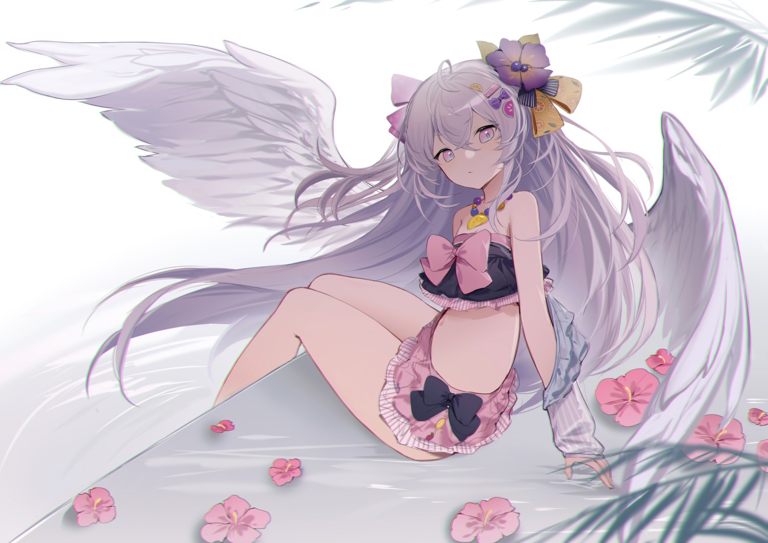 bikini, blue_archive, shibuya_(kurokamishain), shirasu_azusa, swimsuits, wings