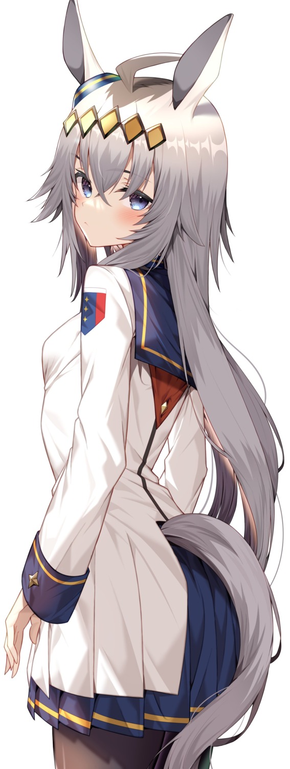 animal_ears, ass, jun_(aousa0328), oguri_cap_(umamusume), pantyhose, tail, uma_musume_pretty_derby, uniform