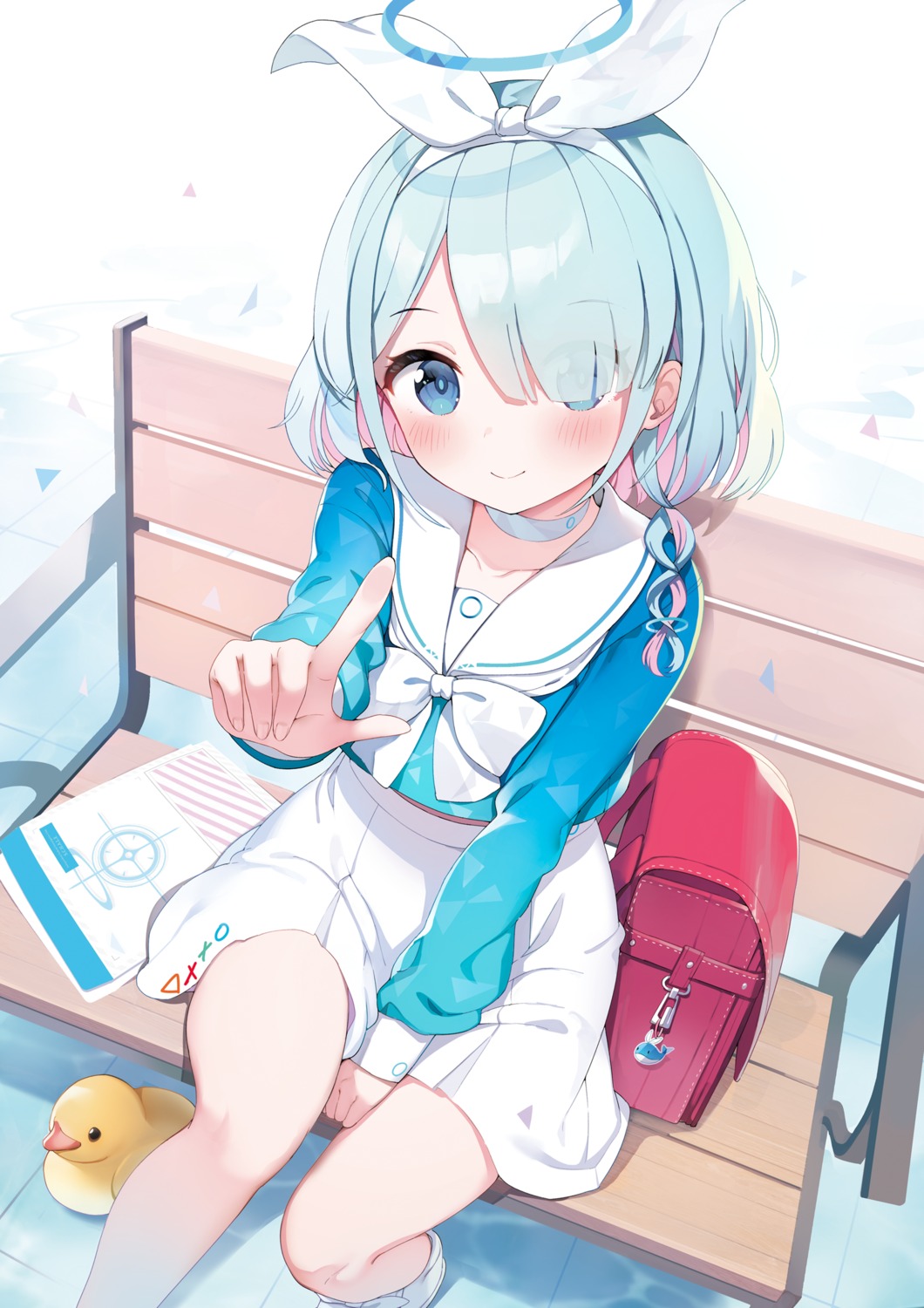 arona_(blue_archive), blue_archive, halo, jehyun, seifuku