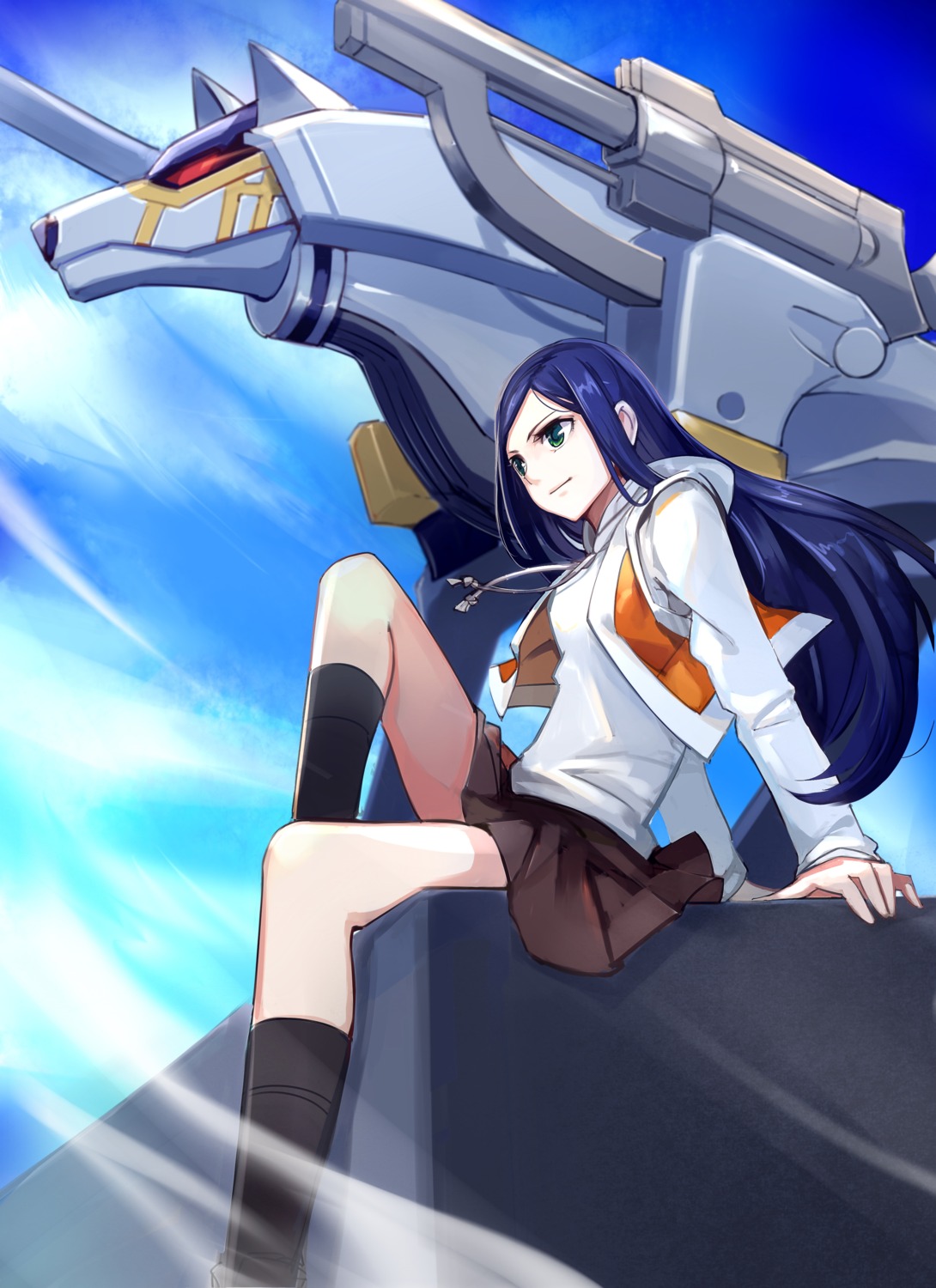 kuga_natsuki, kumako_(pixiv4171671), mai_hime, mecha, seifuku