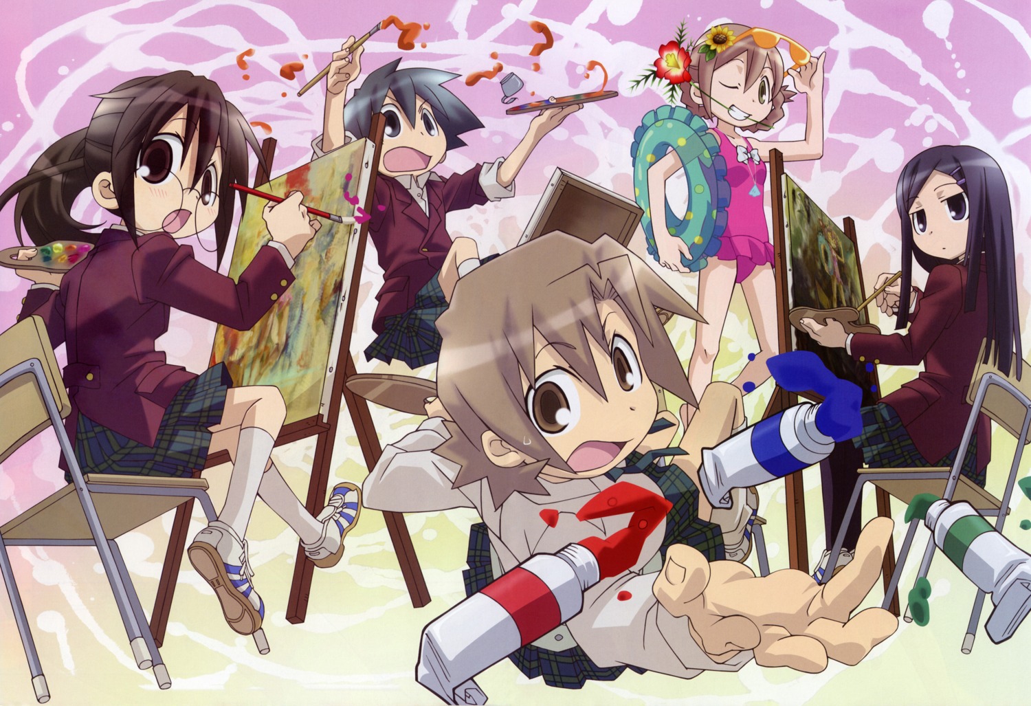 fixed, ga_geijutsuka_art_design_class, noda_miki, nozaki_namiko, oomichi_miyabi, screening, seifuku, tomokane