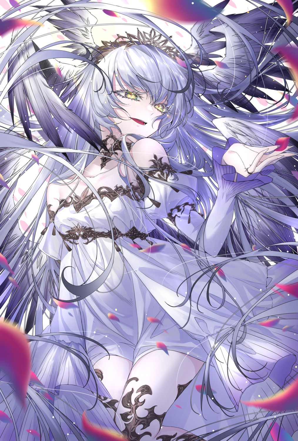 dress, mituki, skirt_lift, wings