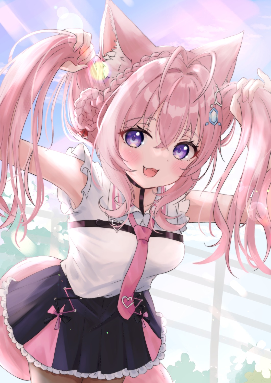 4kimizuki, animal_ears, hakui_koyori, hololive, tail