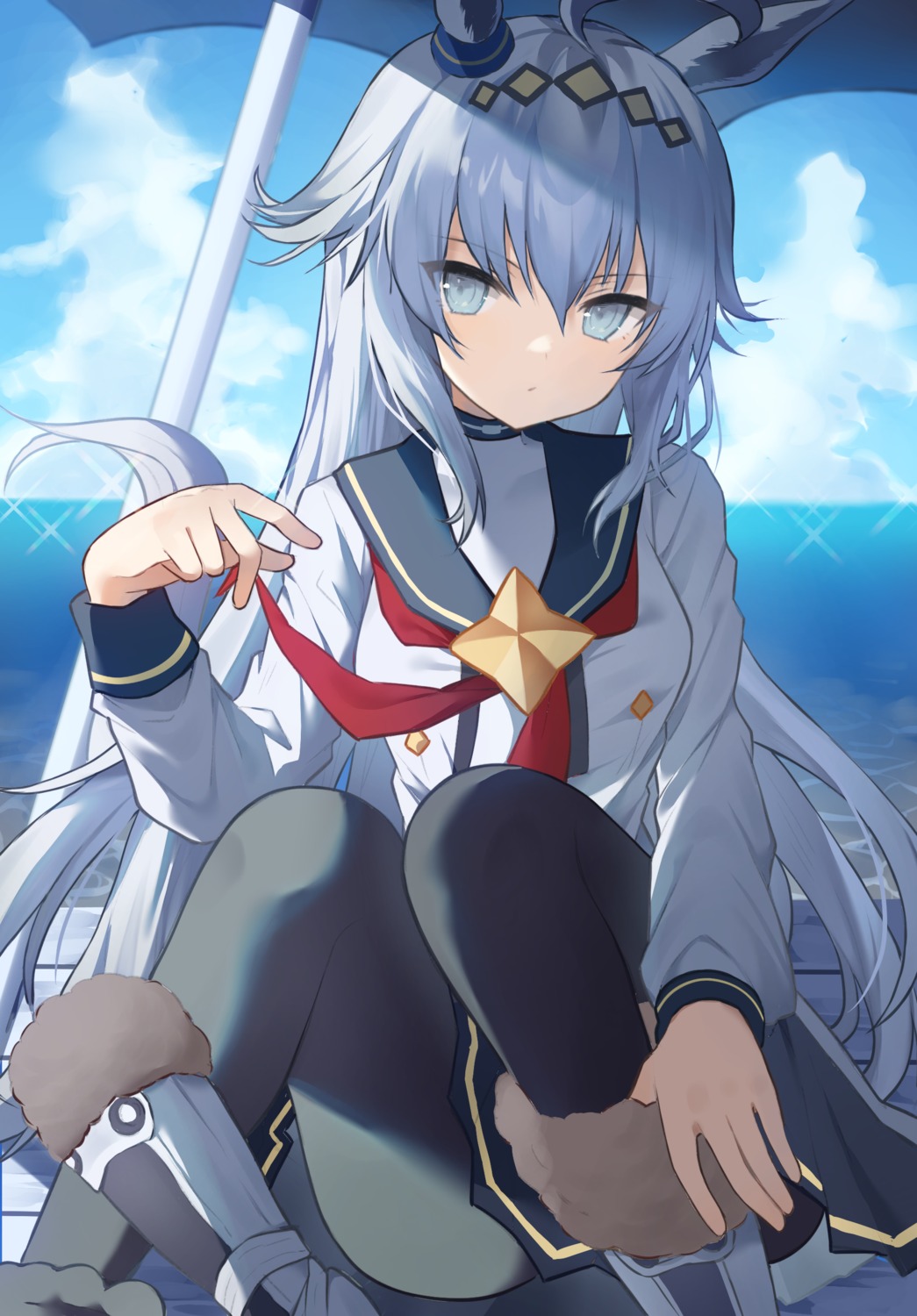 animal_ears, oguri_cap_(umamusume), pantyhose, tagme, tail, uma_musume_pretty_derby, uniform