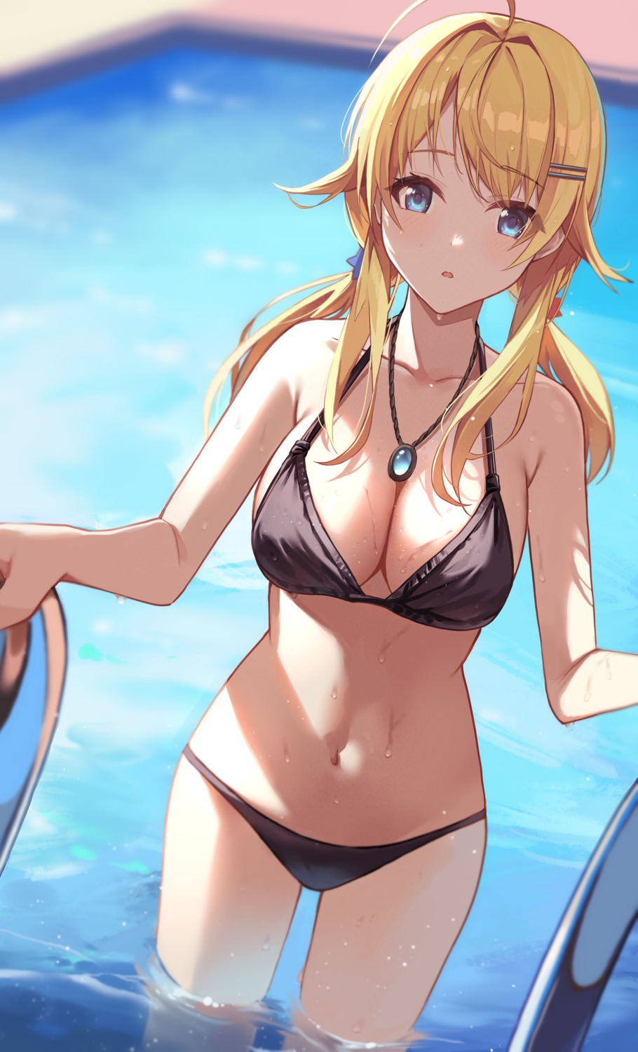 bikini, hachimiya_meguru, harui_(huruyi_817), swimsuits, the_idolm@ster, the_idolm@ster_shiny_colors, wet