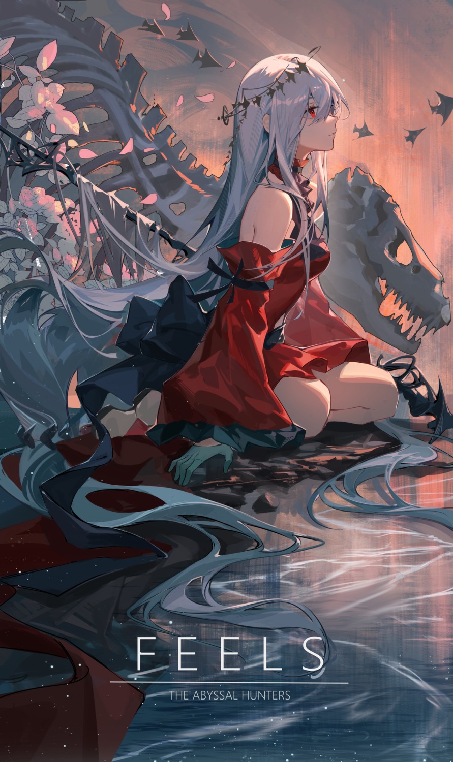 52hertz, arknights, dress, skadi_(arknights)