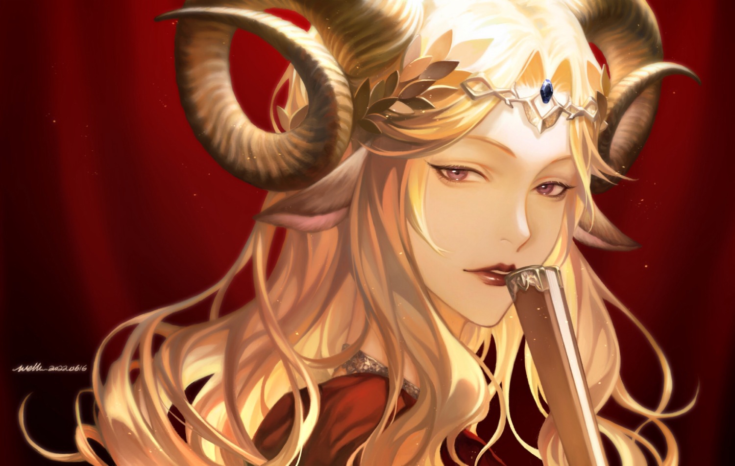 animal_ears, arknights, horns, twin_empresses_(arknights), welllllll