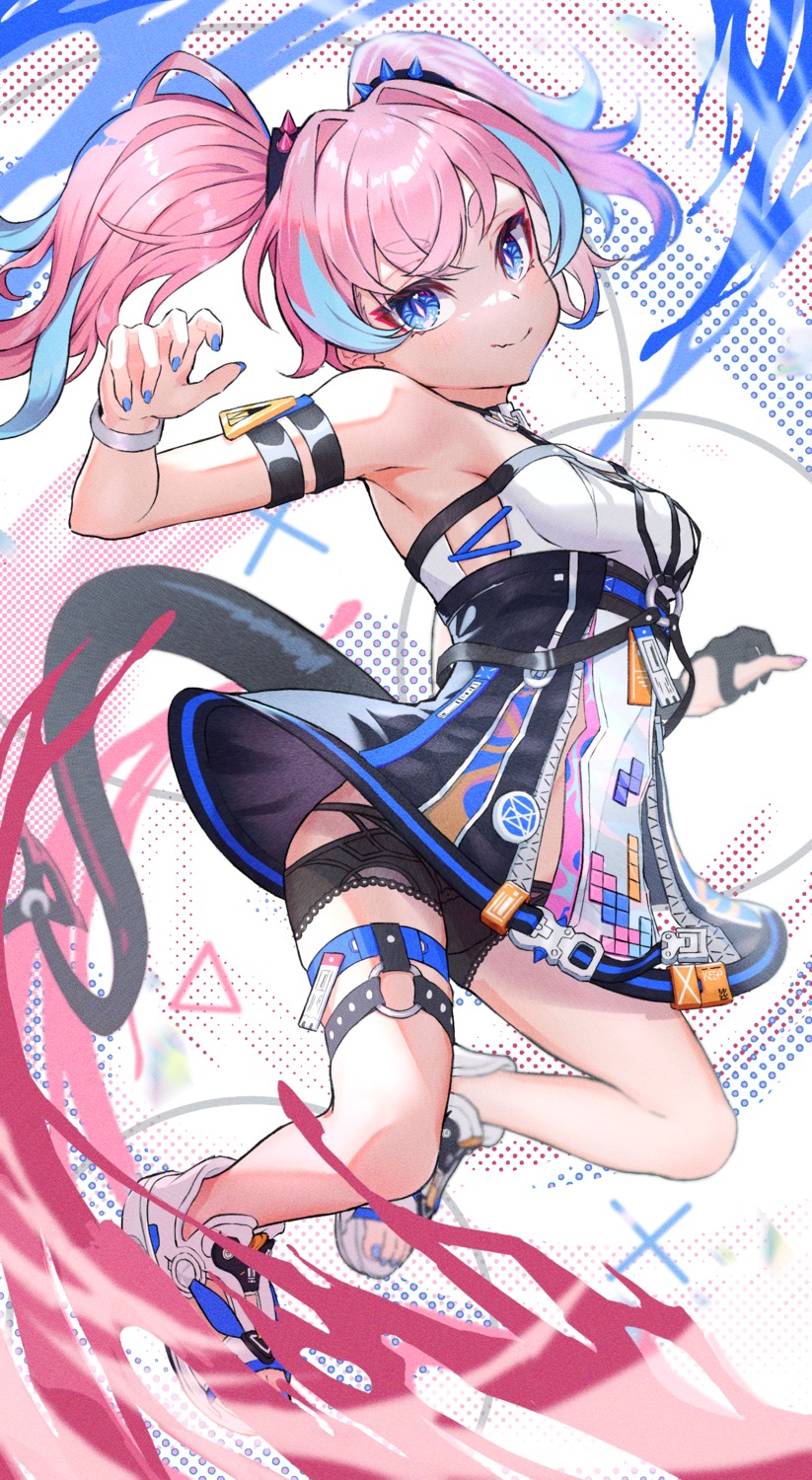bakujeeh, benghuai_xueyuan, dress, garter, honkai_impact, pantsu, rozaliya_olenyeva, skirt_lift