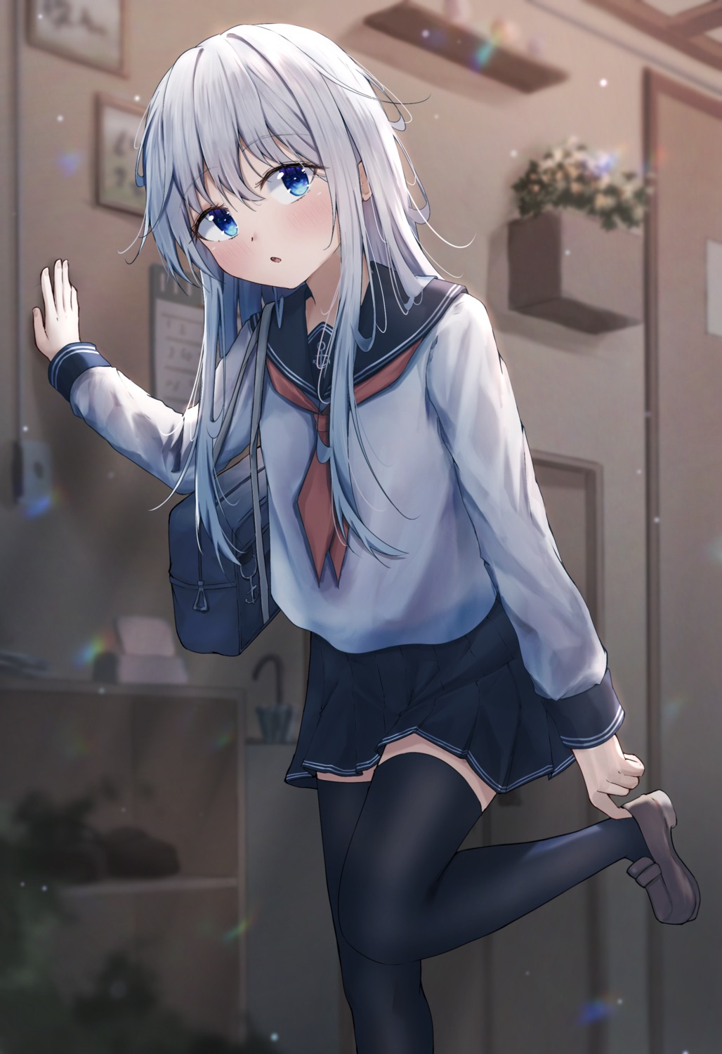 dfd, hibiki_(kancolle), kantai_collection, seifuku, thighhighs