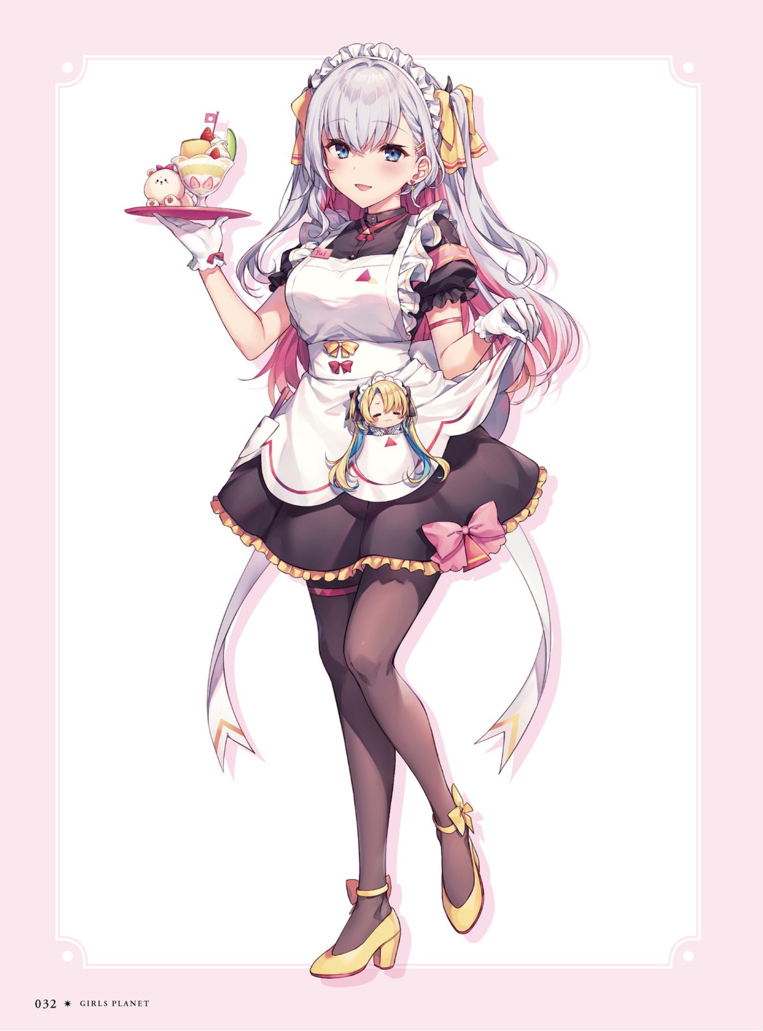 avatar_2.0_project, chibi, garter, heels, komeshiro_kasu, maid, minase_shia, musubime_yui