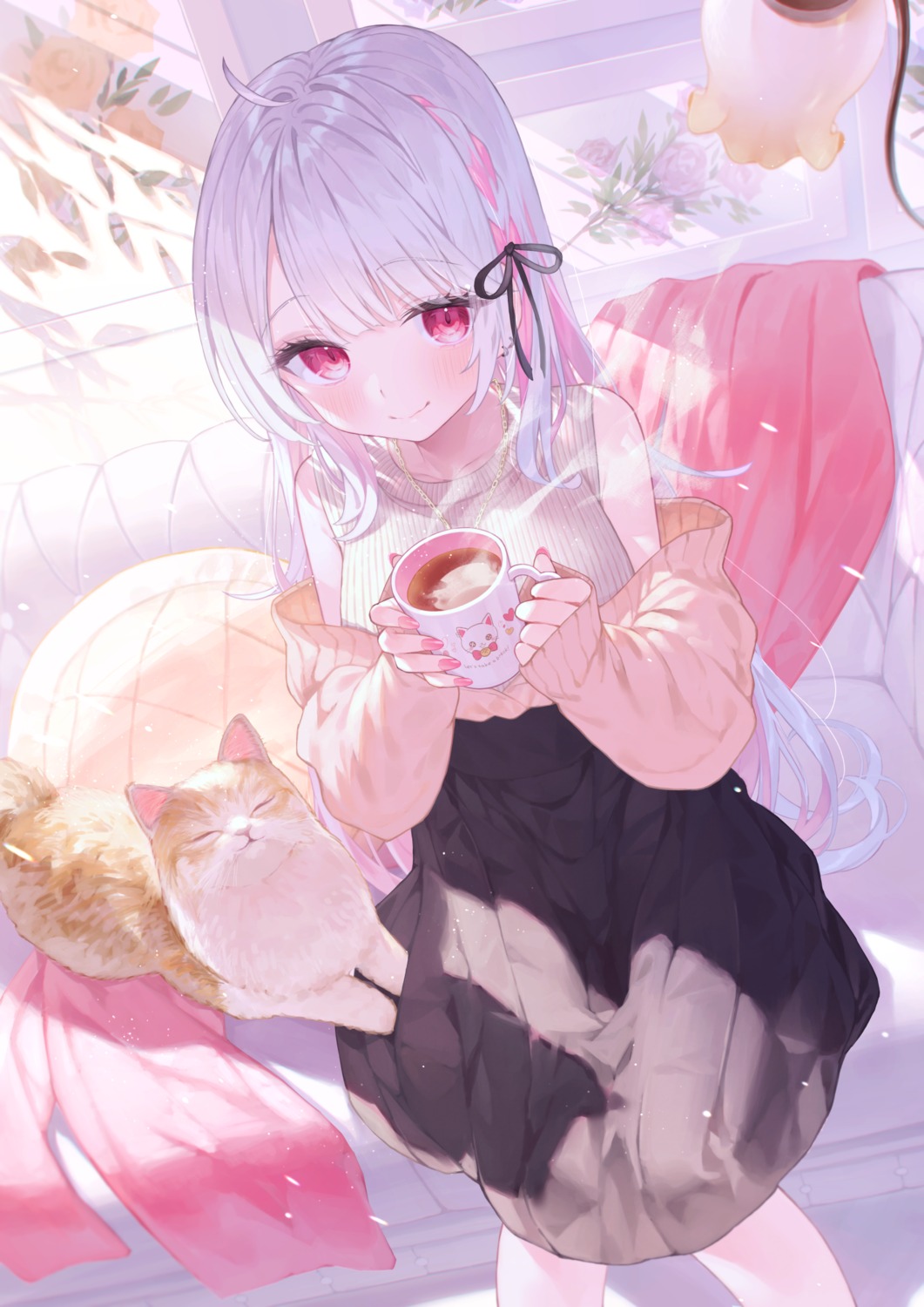 neko, rika_(kuroneko_datenn), rin31153336, sweater