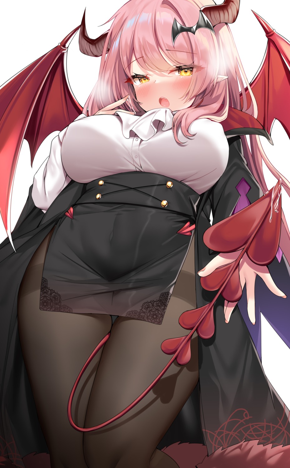hecha, horns, pantyhose, pointy_ears, tail, wings