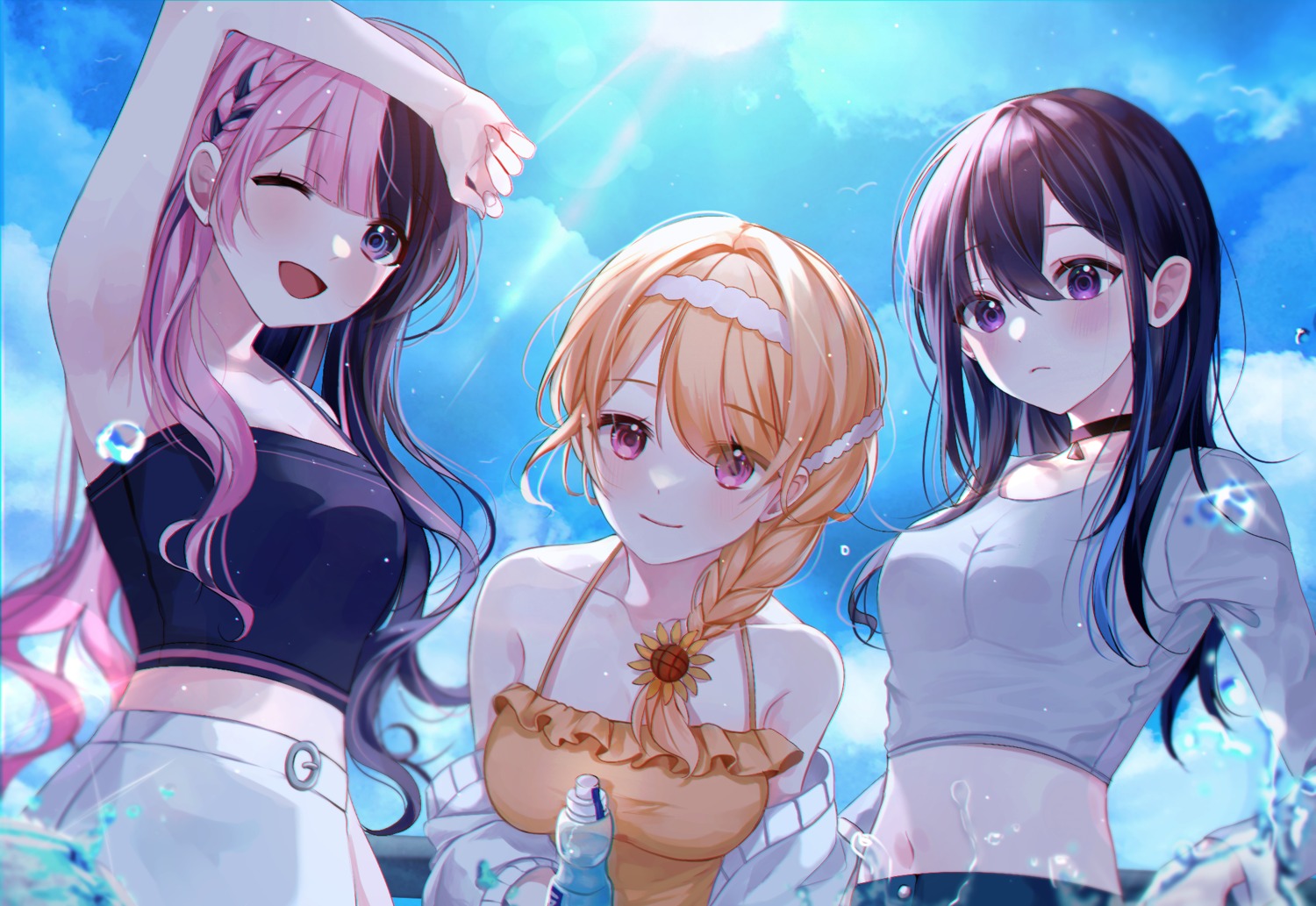 ichinose_uruha, iris_black_games, kogara_toto, lupinus_virtual_games, myowa, sweater, tachibana_hinano, vspo!